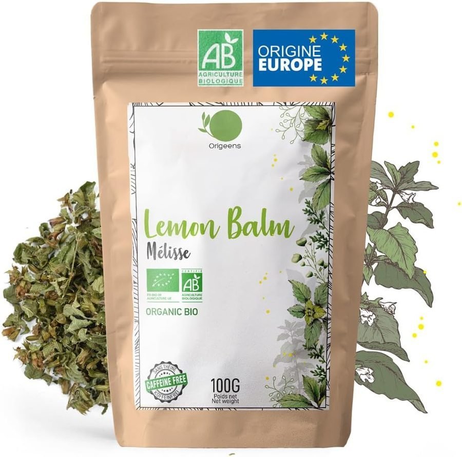Sachet de tisane de mélisse bio Origeens, 100 g