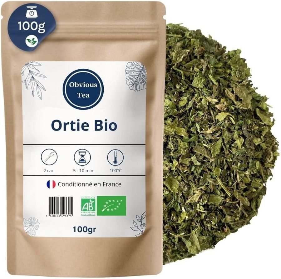 Sachet de feuilles d&rsquo;ortie bio en vrac