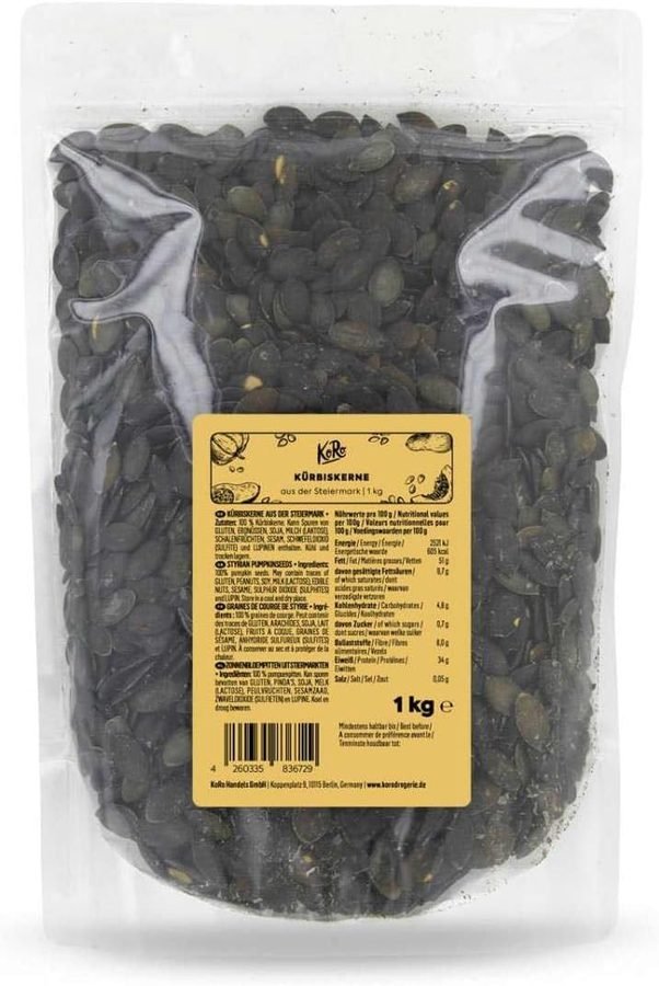 Sachet de graines de courge de Styrie KoRo, 1 kg